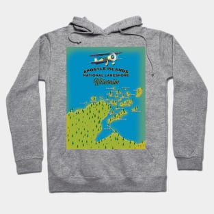 Apostle Islands National Lakeshore map, Hoodie